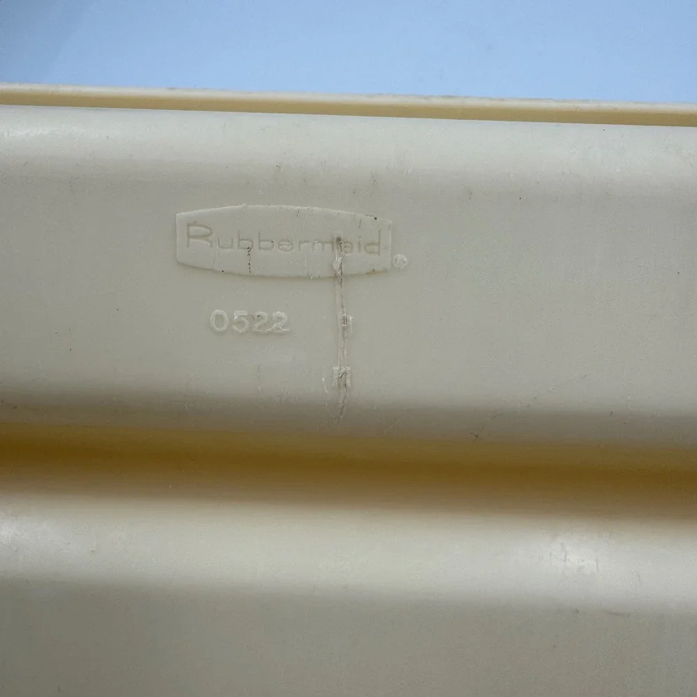 Rubbermaid Cutlery Beige Vintage 5 Slot‎ Drawer Organizer 0522